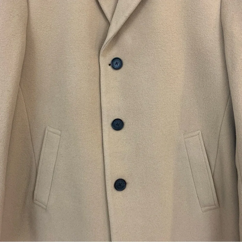 Joseph‎ Abboud Men's 40 Short Classic Tan Academia Old Money Preppy Trench Coat
